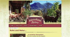 Desktop Screenshot of landhaus-heinz.de